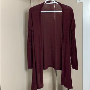 Ardene burgundy cardigan